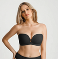 Soutien-gorge push-up sans bretelles coloris Noir